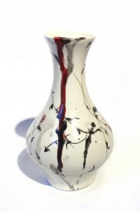 Mussarat Arif, 8 x 5 x 5 Inch, Calligraphy on Ceramic, Ceramic Vase, AC-MUS-110